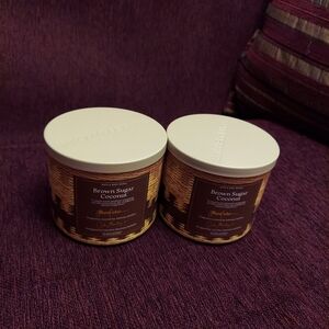 Brown sugar coconut candles by bath and body works